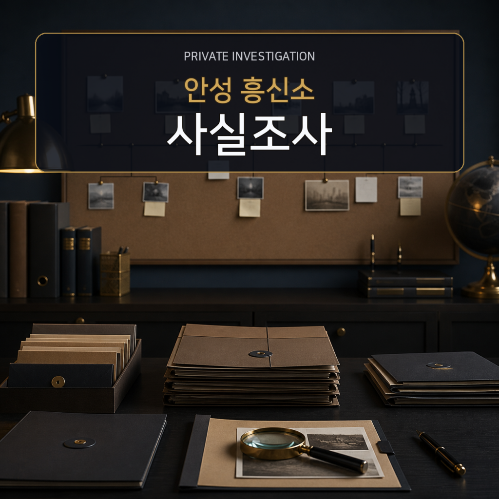 안성 사실관계 조사 전문 흥신소