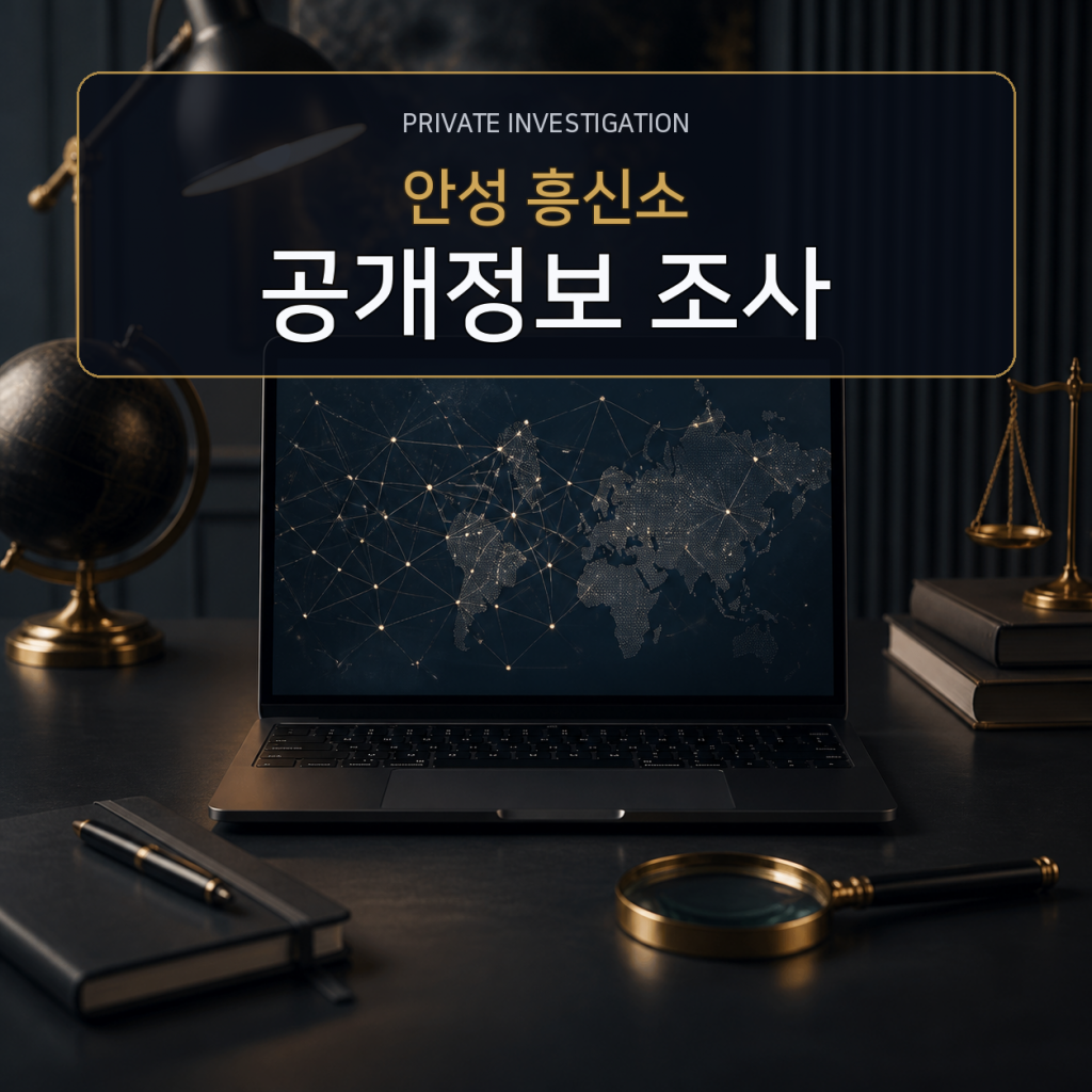 안성 디지털 공개정보 조사 전문 흥신소