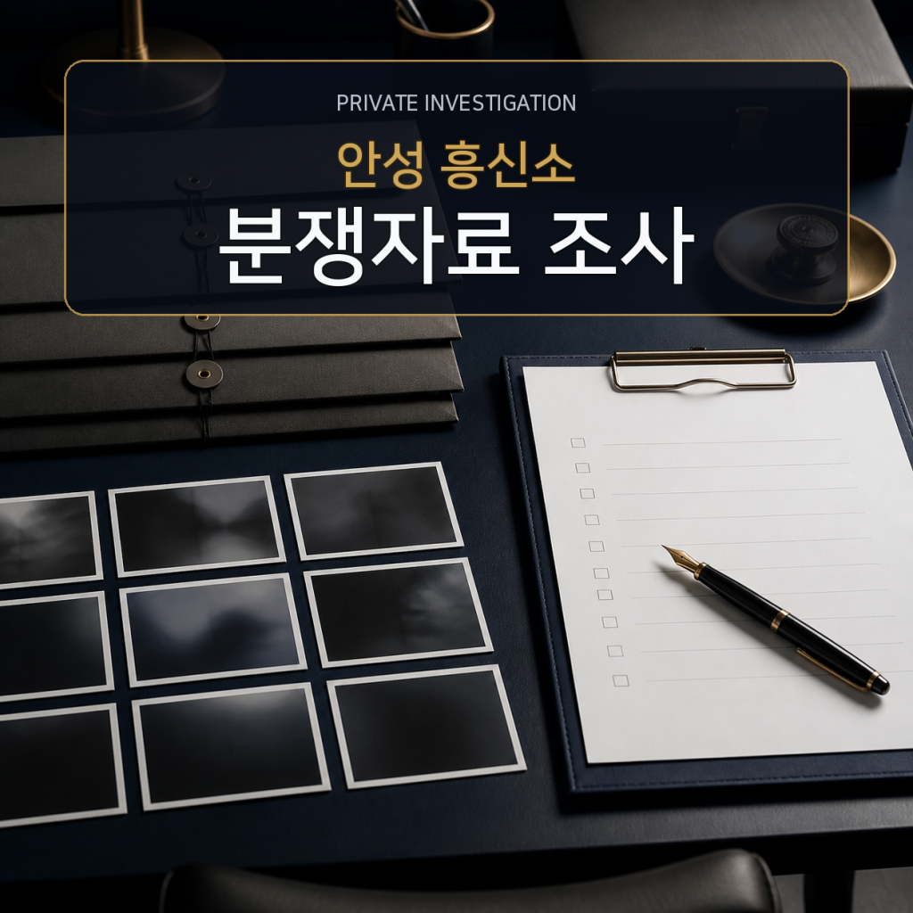 안성 분쟁자료 조사 전문 흥신소